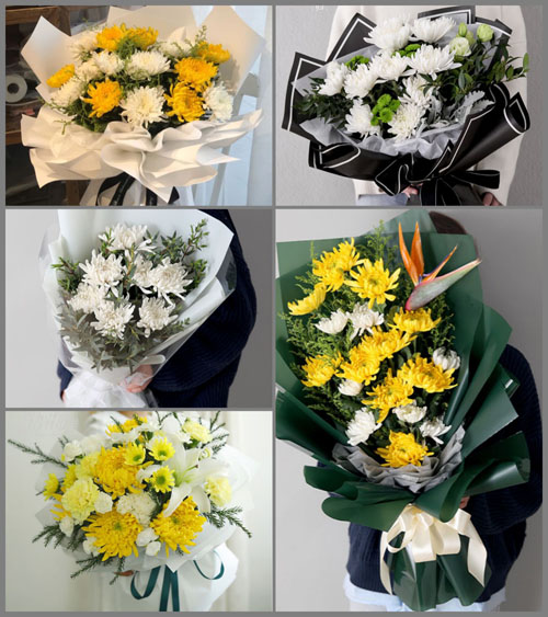 江苏泰州兴化市开发区开拓村白事花束代送